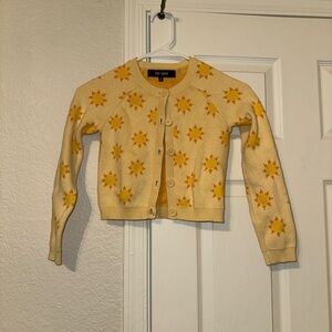 Chloe + Jasmine Yellow Sun Pattern Cardigan